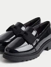 Kids' Chunky Loafer Leather School Shoes (2½ Large - 7 Large)  Adomoo